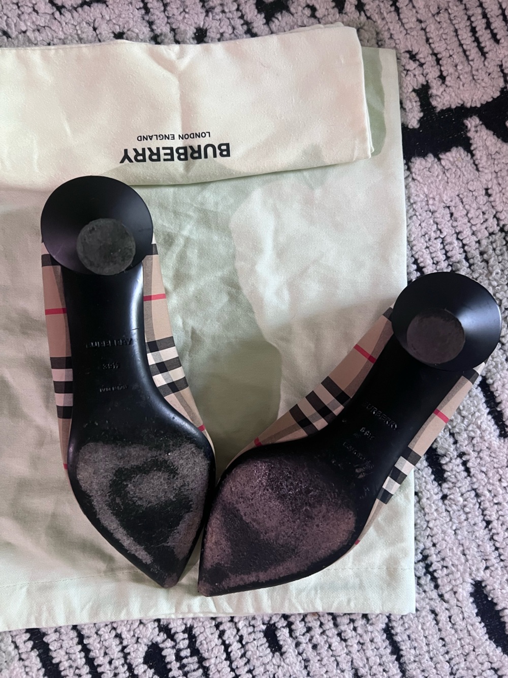 Burberry Vintage check cotton pumps - Picture 4 of 16